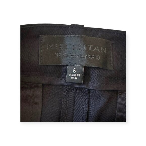 NILI LOTAN Colmar Wool-blend Twill Slim-leg Pants In Midnight Blue, NWT, Size 6 - Picture 14 of 15